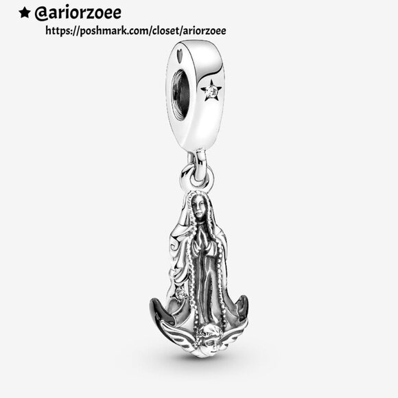 Pandora Virgin of Guadalupe Motif Dangle Charm|Pendant - Picture 1 of 2